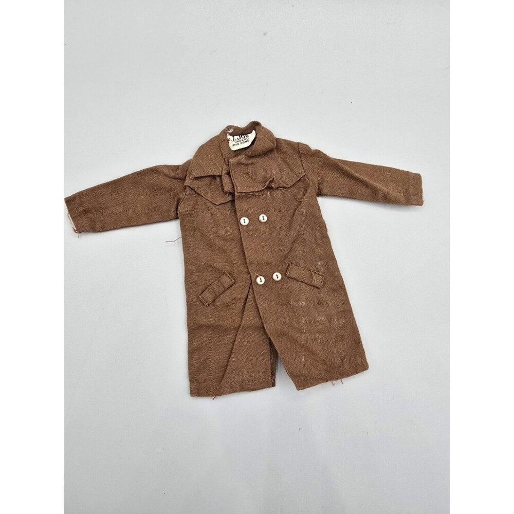 Vintage GI Joe Overcoat Trench Coat Secret Agent Jacket Hasbro‎ Accessory L620